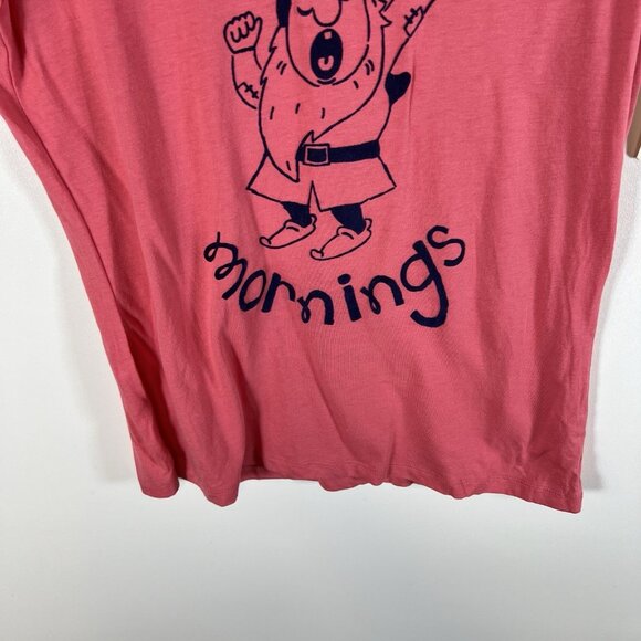 NWT Disney Munki Munki M Seven Dwarfs I Dont Do Morning Pajama Shirt Top - Picture 3 of 9